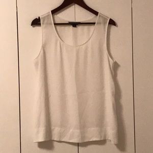 Lands’ End white sleeveless shell